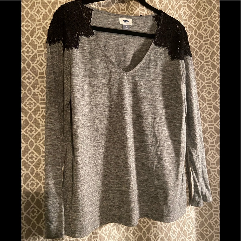 Long Sleeve Top - Lace detail